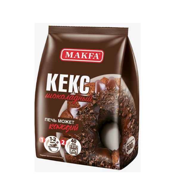 Смесь МАКФА 300 г Кекс шоколадный  *7