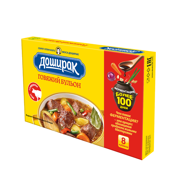 Кубики ДОШИРАК говяжий 10 г *8