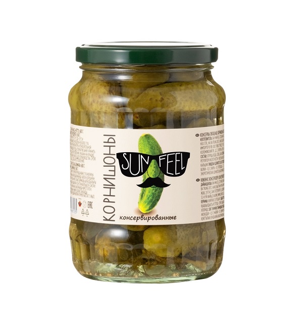 Огурцы САН ФИЛ 720 мл корнишоны *12
