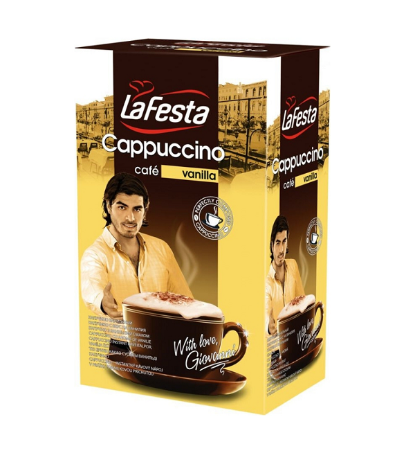 Кофейный напиток ЛА ФЕСТА 125 г капучино ванильный (10 порций)