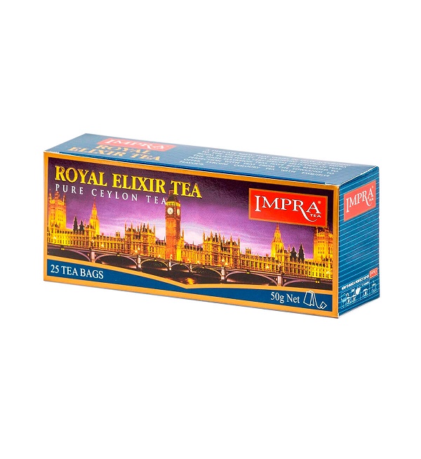 Чай ИМПРА 25 пакетиков черный, "Королевский эликсир" *24