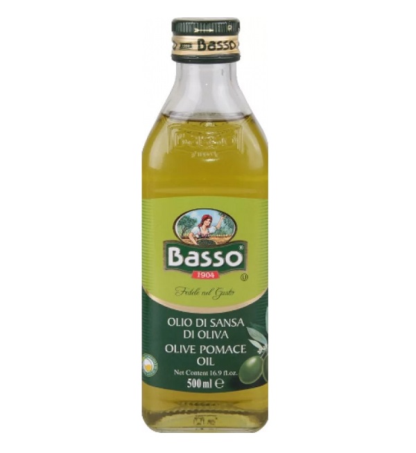 Масло оливковое БАССО 0,5 л рафинированное Италия с/б *12