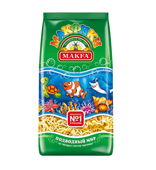 Макароны МАКФА гр.А 250 г Подводный мир *20