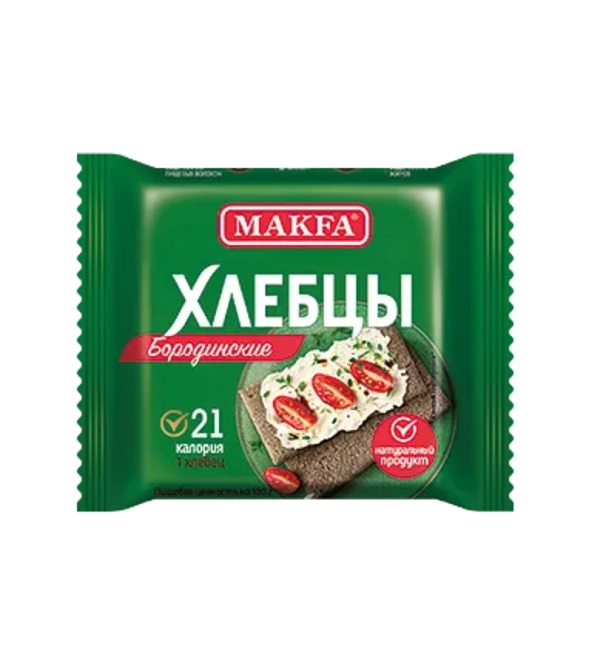 Хлебцы МАКФА 60 г Бородинские запеченные *20