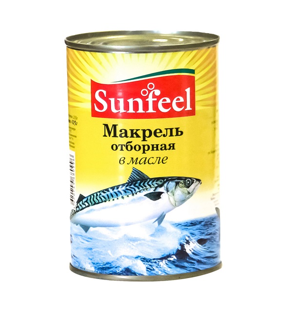 Макрель САН ФИЛ 425 г в масле *24