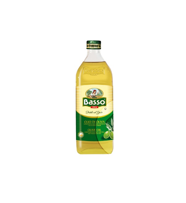 Масло оливковое БАССО 0,25 л рафинированное Италия с/б *20