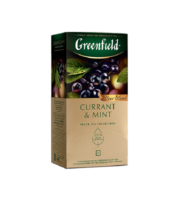 Чай ГРИНФИЛД 25 пакетиков Карэнт энд Минт *10