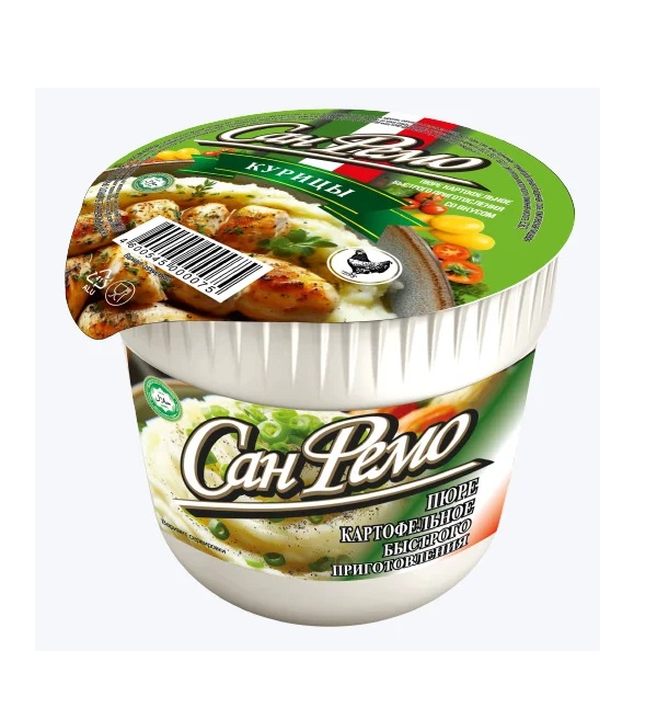 Пюре быстрого приготовления САН ФЕМО 35 г со вкусом курицы *24