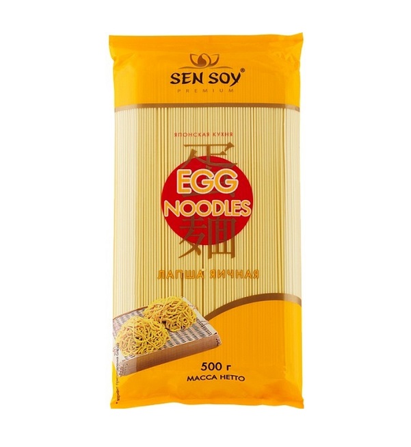 Лапша СЭН СОЙ 500 г яичная *12