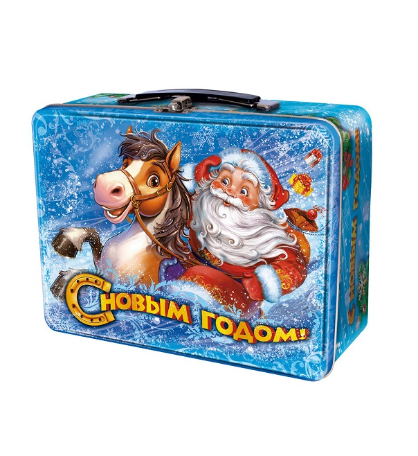 Набор кондитерский № 853 Вперед в Новый Год (жесть) 800 г