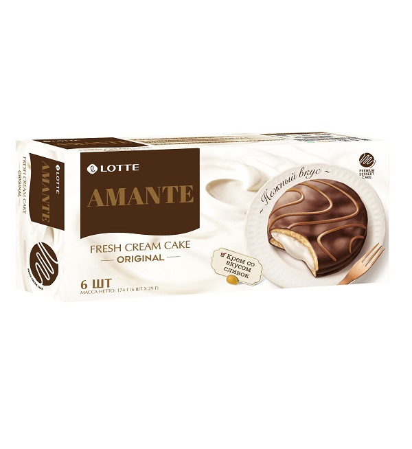 Пирожное АМАНТЕ 174 г (6 шт * 29 г) *16