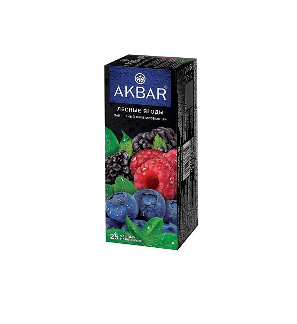 Чай АКБАР 25 пакетиков Лесные ягоды * 15