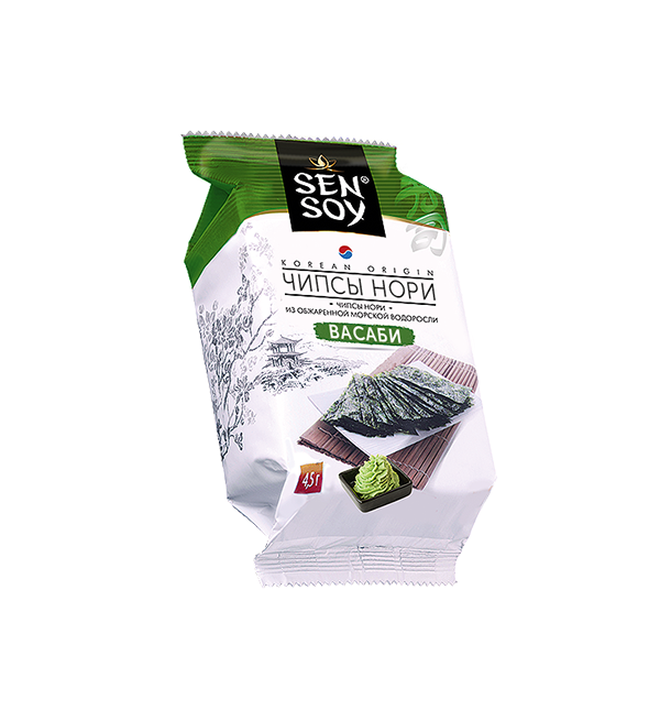 Чипсы Нори СЭН СОЙ 4,5 г Васаби *18