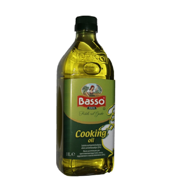 Масло оливковое БАССО 1 л рафинированное Италия с/б *12