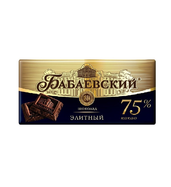 Шоколад БАБАЕВСКИЙ 90 г элитный 75% *18