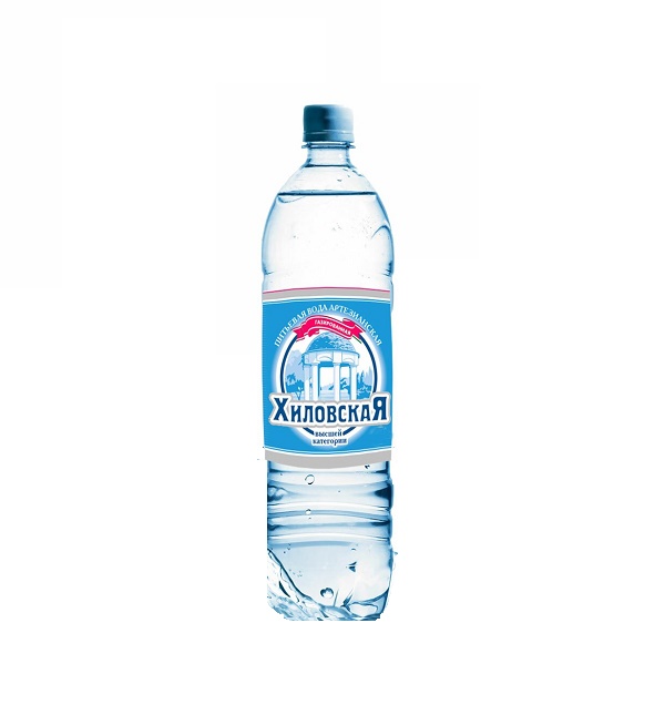 Вода ХИЛОВСКАЯ 0,6 л питьевая артезианская газированная *12