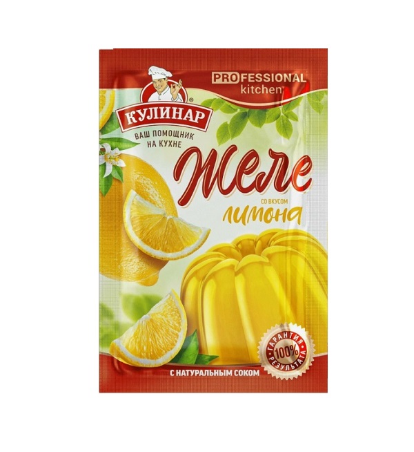 Желе КУЛИНАР 40 г лимон *25