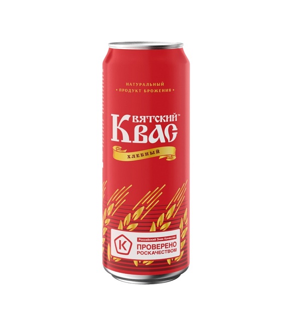 Квас ВЯТСКИЙ ХЛЕБНЫЙ 0,45 л ж/б *20