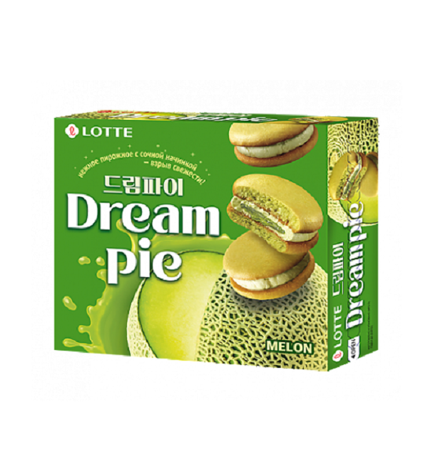 Пирожное ДРИМ ПАЙ 336 г Лотте со вкусом дыни *8