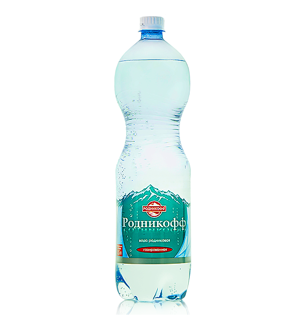 Вода РОДНИКОФФ 1,5 л питьевая газированная *6