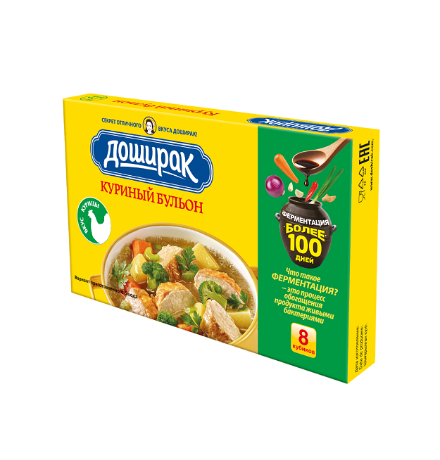 Кубики ДОШИРАК с куриным вкусом 10 г *8