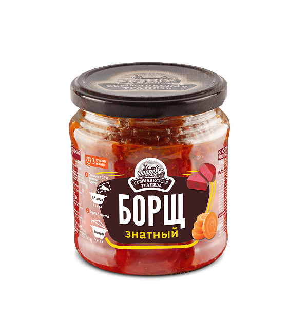 Суп СЕМИЛУКСКАЯ ТРАПЕЗА Борщ знатный 460 г *8