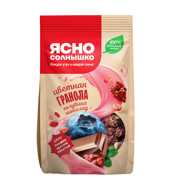 Гранола Ясно Солнышко 250 г голубика шоколад *6