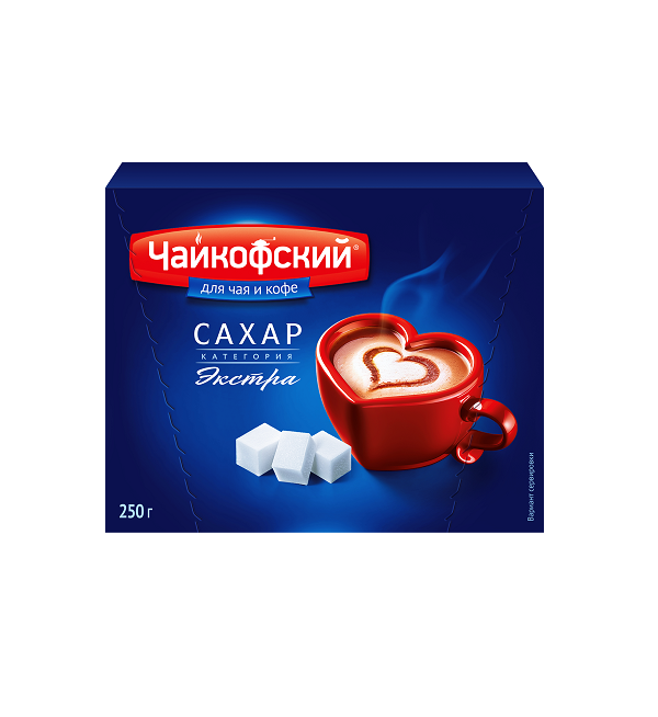Сахар прессованный ЧАЙКОФСКИЙ 250 г белый кусковой ГОСТ *40