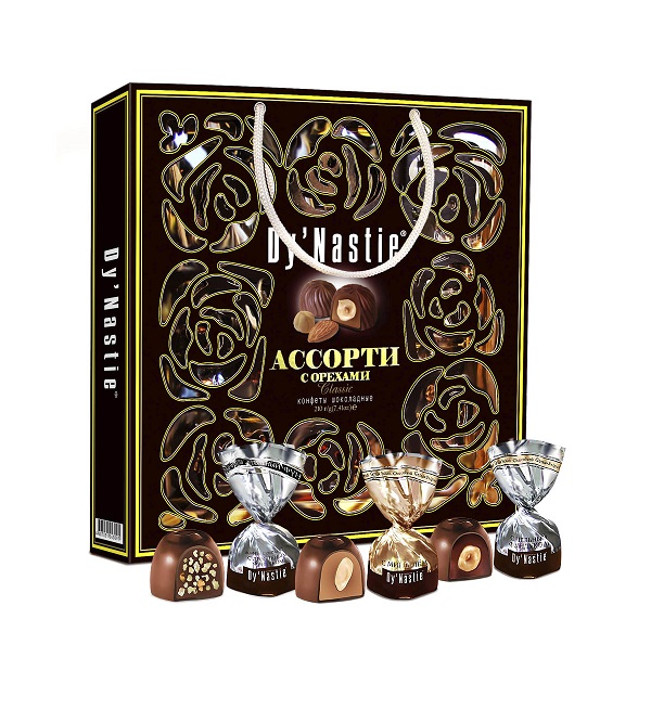 Набор конфет АССОРТИ 170 г с орехами (Династия) *5