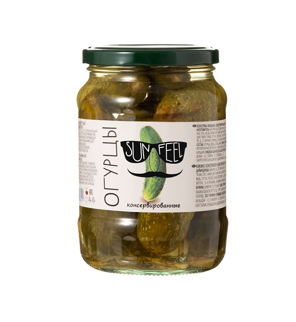 Огурцы САН ФИЛ 720 мл консервированные *12