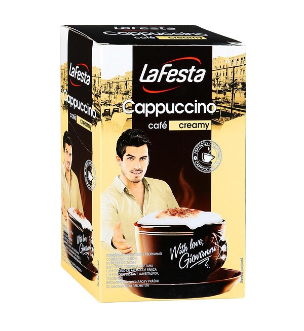 Кофейный напиток ЛА ФЕСТА 125 г капучино сливочный (10 порций)