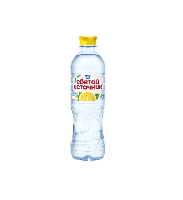 Вода питьевая СВЯТОЙ ИСТОЧНИК 0,5 л Лимон негазированная *12
