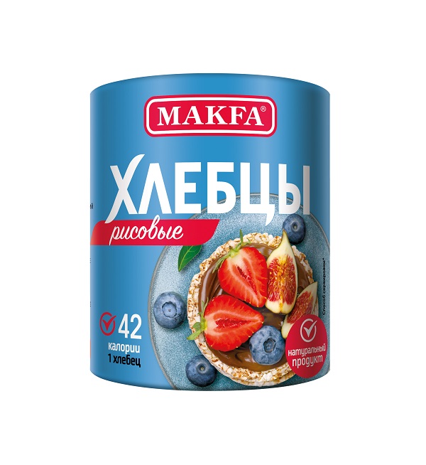 Хлебцы МАКФА рисовые хрустящие 100 г *30