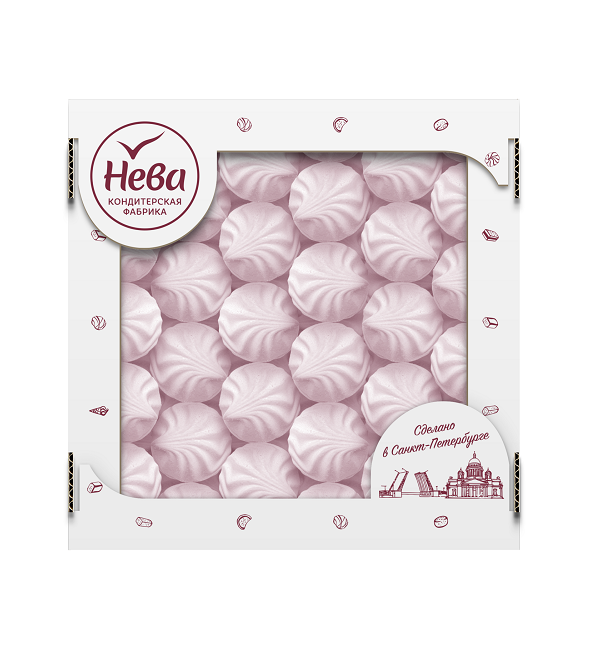 Зефир-мини С АРОМАТОМ КЛУБНИКИ 270 г (Нева)*12