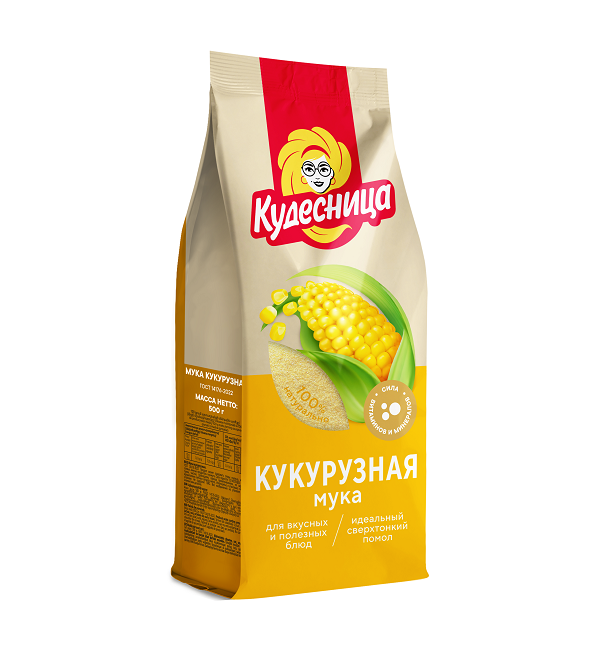 Мука КУДЕСНИЦА 500 г Кукурузная хлебопекарная ГОСТ *10