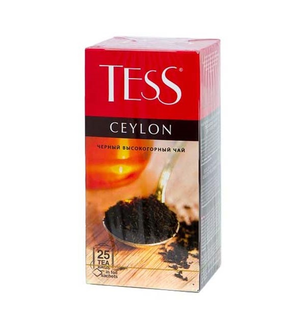 Чай ТЕСС 25 пакетиков Цейлон черный *10