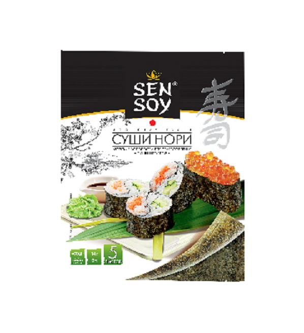 Морская водоросль СЭН СОЙ 14 г Суши-Нори (5 листов) *36