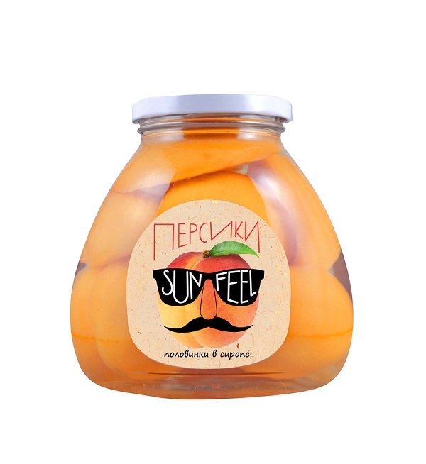 Персики САН ФИЛ 580 мл половинки в сиропе *12