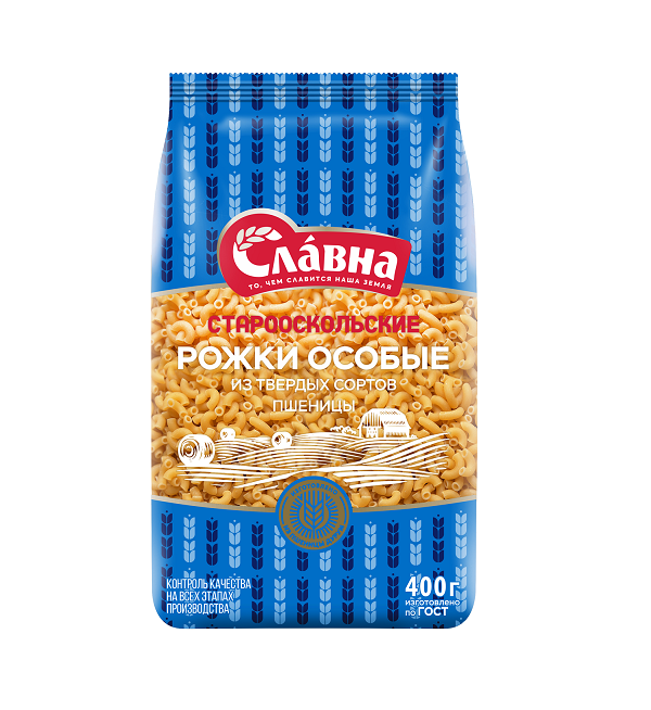 Макароны СТАРООСКОЛЬСКИЕ А 400 г Рожки особые *12