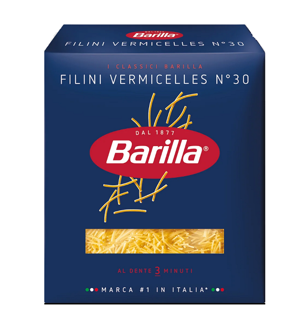 Макароны БАРИЛЛА гр. А 450 г Филини Вермичелли №30 *14