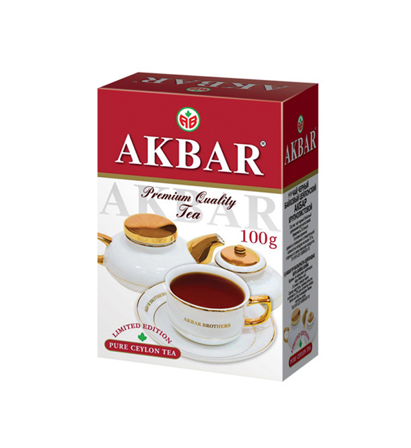 Чай АКБАР 100 г Limited Edition Цейлонский крупнолистовой *24