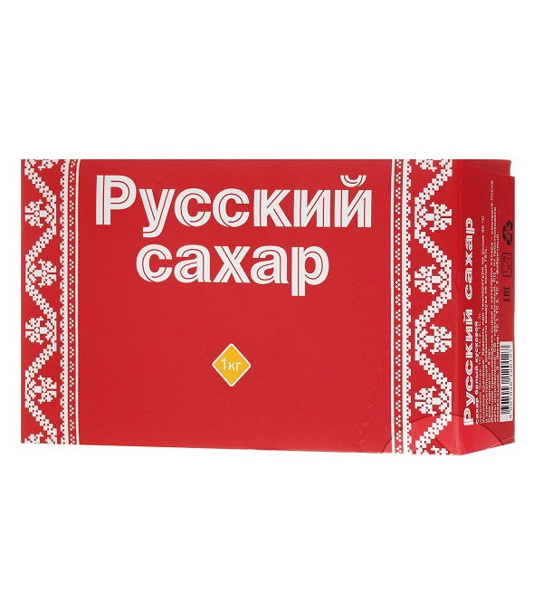 Сахар прессованный РУССКИЙ белый кусковой ГОСТ 1 кг *20