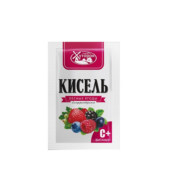 Кисель БАБУШКИН ХУТОРОК 30 г со вкусом и ароматом лесных ягод быстрорастворимый *50