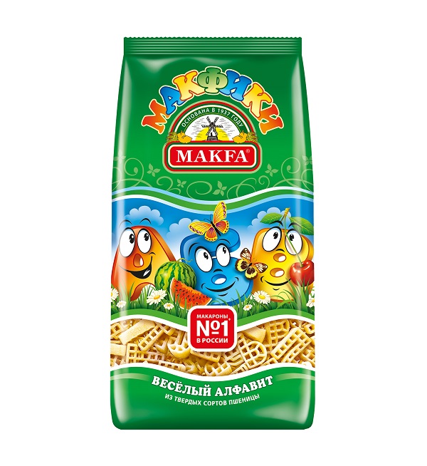 Макароны МАКФА гр.А 300 г Веселый Алфавит *20