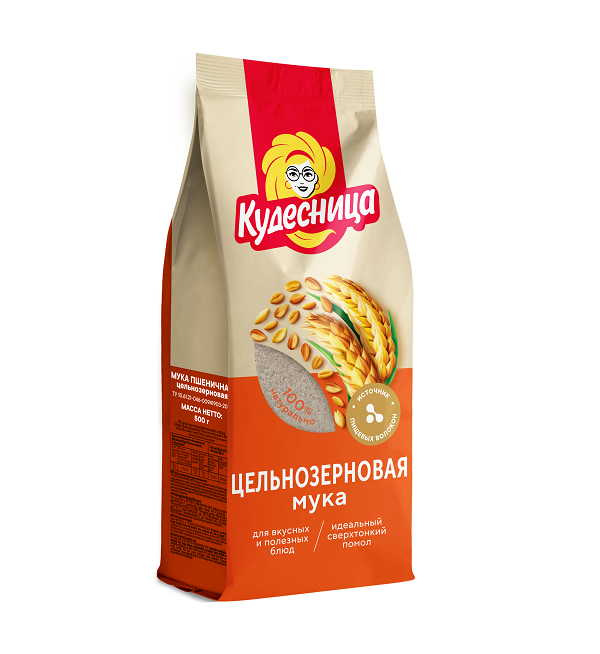 Мука КУДЕСНИЦА 500 г Пшеничная цельнозерновая ТУ *10
